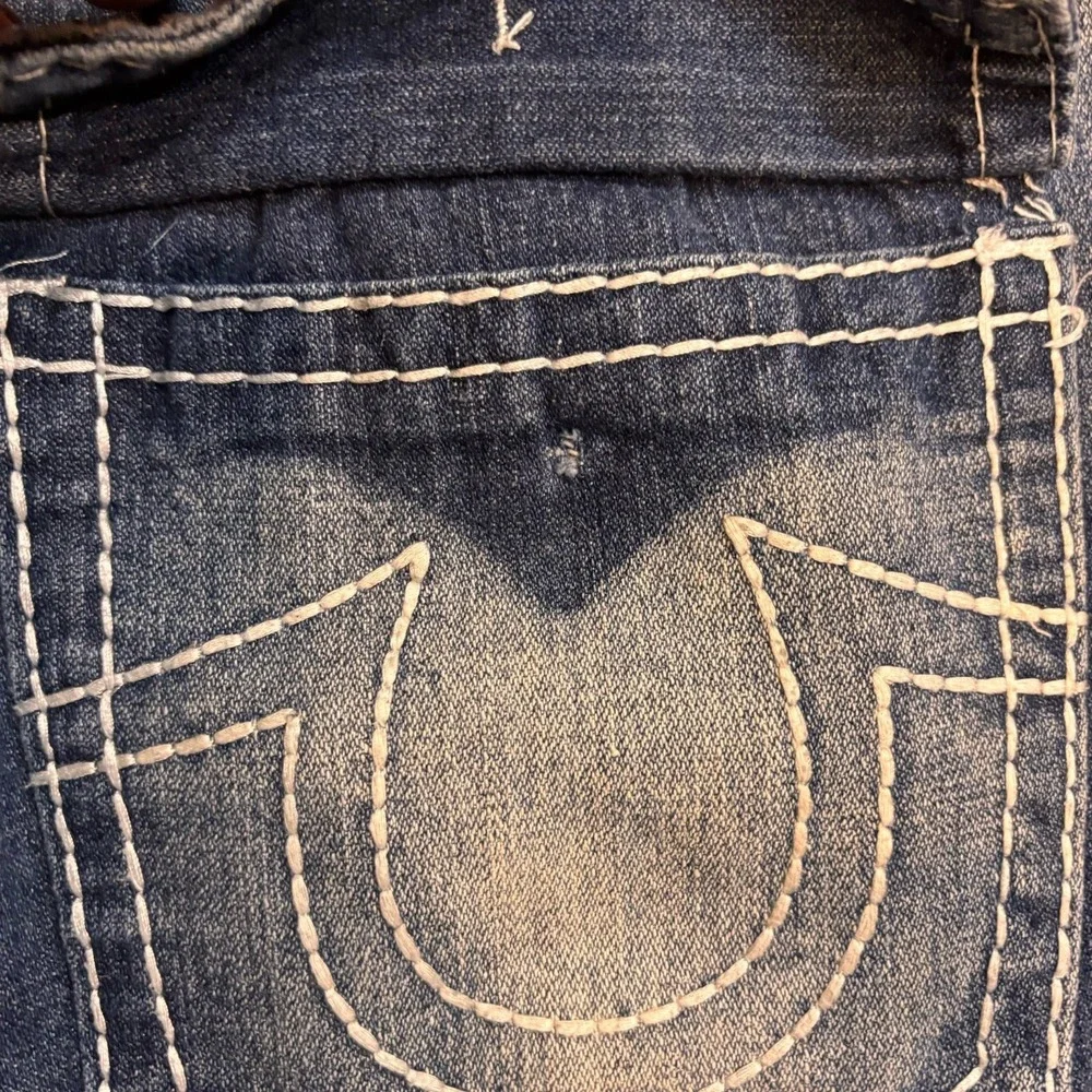 True Religion Joey Super T Row Seat Jeans Mens 36x29 Made USA World‎ Tour Flap